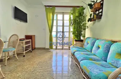 Excelente apartamento reformado com 1 dormitórios e vista mar