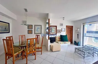 Apartamento reformado, andar alto, amplo e arejado na praia de Pitangueiras, Guarujá