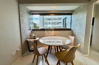 A venda lindo apt 61m² 3qts 2sui 100%mobiliado varanda integrada, área lazer em bv