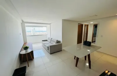 Alugo lindo apto 73m2 com vista panorâmica, 3 qts 2 suítes, todo equipado excelente localiz
