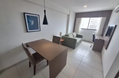 Aluguel belo apto 1 qto 33m² mobiliado e projetado ao lado do riomar