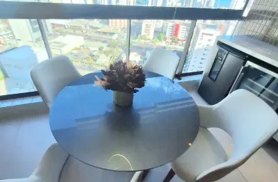 Aluguel alto padrão, mobiliado, planejado e equipado, 95m² 3 qts 1sui, sala climatiz, var gourmet,  02 vags em boa viagem