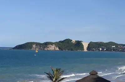 Ap com vista mar na beira-mar da praia de ponta negra - natal - mobiliado - costeira praia