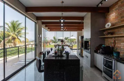 Casa em alto padrão condomínio porto das águas, com 3 suítes à venda, 283 m² por r$ 2.850.000 - zona rural - porecatu/pr