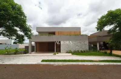 Casa à venda no condomínio sun lake, com 4 suítes,, 379 m² por r$ 4.950.000 - sun lake residence - londrina/pr