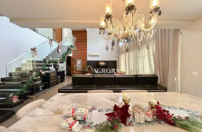 Sobrado no condomínio royal park com 4 dormitórios à venda, 433 m² por r$ 6.350.000 - esperança - londrina/pr