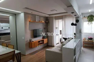 Apartamento no edifício solar mirador com 3 dormitórios à venda, 74 m² por r$ 640.000 - aurora - londrina/pr