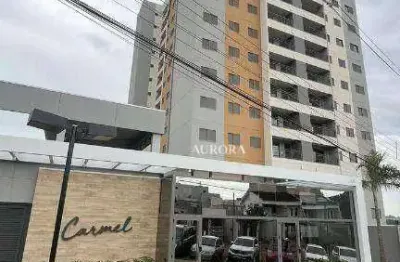 Apartamento no edifício carmel  com 3 dormitórios à venda, 64 m² por r$ 470.000 - gleba palhano - londrina/pr