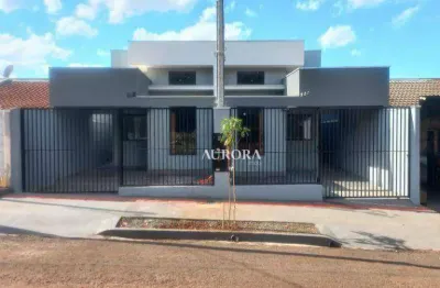 Casa nova com 2 dormitórios à venda, 78 m² por r$ 290.000 - colinas - londrina/pr