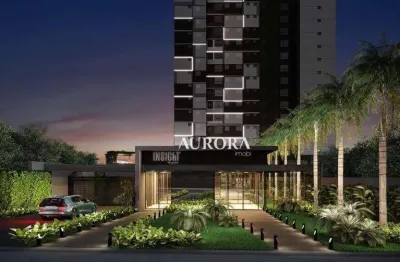Apartamento no  edifício insight  com 3 dormitórios à venda, 87 m² por r$ 860.000 - gleba fazenda palhano - londrina/pr