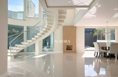 Casa no royal tênnis  com 4 dormitórios, 449 m² - venda por r$ 6.900.000 ou aluguel por r$ 20.000/mês - esperança - londrina/pr