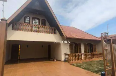 Casa com 4 dormitórios para alugar, 250 m² por r$ 6.000,00/mês - jardim montreal - londrina/pr