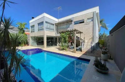 Casa com 3 dormitórios, 420 m² - venda por r$ 3.500.000,00 ou aluguel por r$ 14.850,00/mês - sun lake residence - londrina/pr