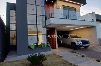 Casa com 4 dormitórios à venda, 235 m² - condominio bellevie - cambé/pr