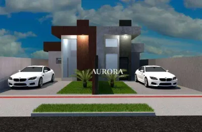 Casa geminada em construção no jardim columbia,  com 70m² de área útil e 180² de terreno. com 2 quartos, sendo 1 suite sala. r$350.000