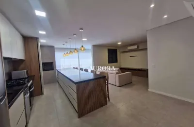 Apartamento com 2 dormitórios para alugar, 89 m² por r$ 6.400,00/mês - gleba palhano - londrina/pr