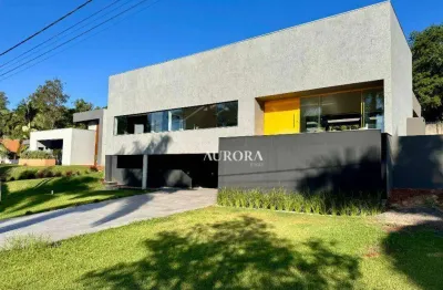 Sobrado com 4 dormitórios, 500 m² - venda por r$ 2.950.000 ou aluguel por r$ 14.500/mês - terras de canaã - londrina/pr