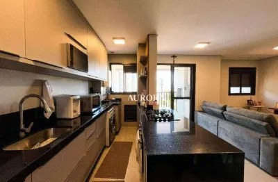 Apartamento com 2 dormitórios com uma suíte e sala estendida, 75 m² por r$ 780.000 - gleba palhano - londrina/pr