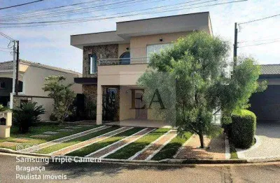 Casa com 1 suíte, 300 m² - venda por r$ 1.500.000 ou aluguel por r$ 6.800/mês - condomínio residencial euroville - bragança paulista/sp