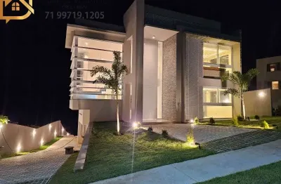 Casa em condomínio fechado com 7 quartos à venda no alphaville (abrantes), camaçari , 480 m2 por r$ 3.280.000