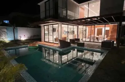Casa em condomínio fechado com 5 quartos à venda no abrantes, camaçari , 524 m2 por r$ 3.000.000