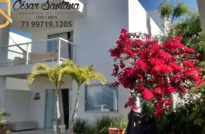 Linda casa duplex para locação 4/4 sendo (03 suítes) espaço gourmet - residencial lucaya miragem