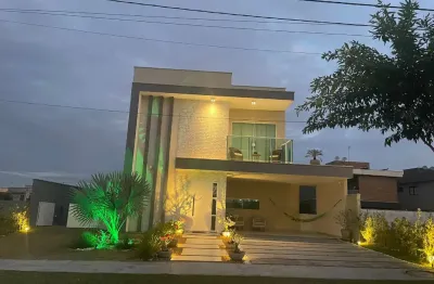 Alugo excelente casa mobiliada 4/4 suítes no terras alphaville camaçari