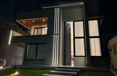 Casa sofisticada 5/4 dormitórios para venda no alphaville litoral norte ii salvador