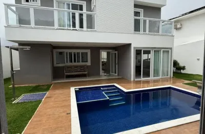 Casa de alto padrão à venda em alphaville litoral norte – r$ 2.599.000  porteira fechada