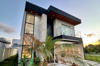 Casa moderna no terras alphaville – 4 quartos (3 suítes) camaçari