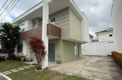 Casa mobiliada 3/4 moderna em condomínio fechado – buraquinho (foz do joanes)