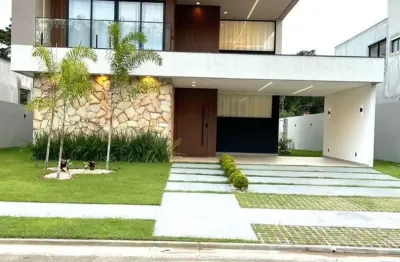 Casa à venda no alphaville litoral norte 3 – alto padrão, vista privilegiada com energia solar