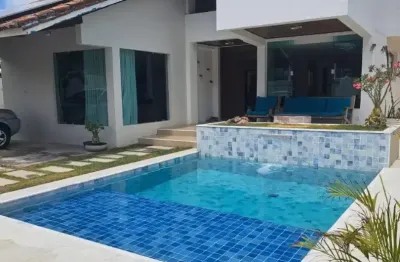 Excelente casa para locação 4/4 (03 suítes) com espaço gourmet e piscina privativa e vilas do atlântico