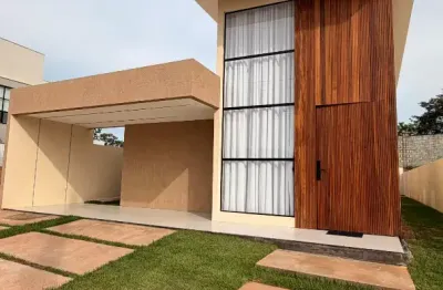 Casa em condomínio fechado com 3 quartos à venda na Rua Lagoa Branca, sn, Abrantes, Camaçari, 160 m2 por R$ 990.000