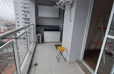 Apartamento 2 quartos para locação em santos, marape, 2 dormitórios, 1 suíte, 3 banheiros, 1 vaga
