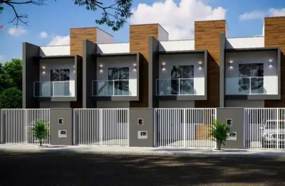 Sobrado Geminado no bairro Agua Branca em Sao francisco do Sul - Aceita financiamento bancario