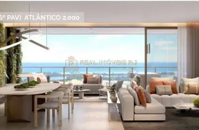 Atlântico golfe - barra da tijuca, apartamento de luxo. 4suítes