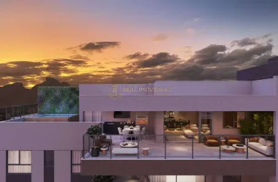Cobertura linear 413m², 4suítes na barra da tijuca - sol da manhã.