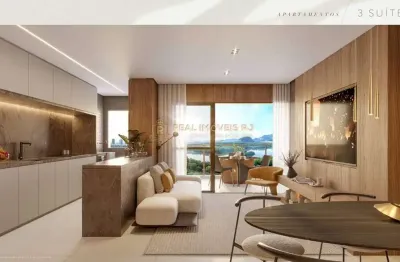 Apartamento 3suítes com 128m² - condomínio gran thai, península.