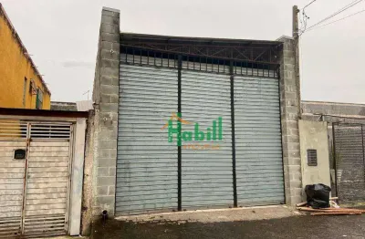 Galpão para alugar, 100 m² por r$ 3.095,00/mês - vila maria de maggi - suzano/sp