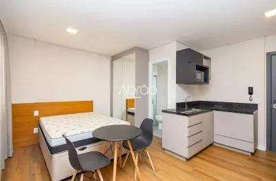 Studio mobiliado completo com sacada para alugar no batel – 30,33 m² - bf2211 | ref 462