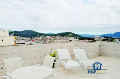 Cobertura com 3 quartos à venda na rua augusto jorge brüggemann, 250, areias, são josé por r$ 850.000