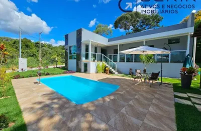 Casa moderna no cond. estancia da mata jaboticatubas!