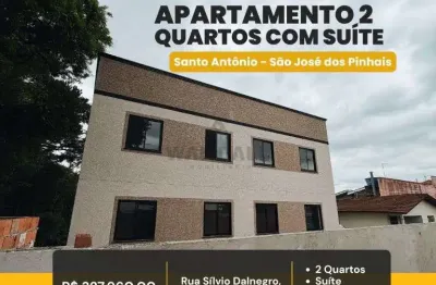 Apartamento 2 quartos com suite a venda no bairro santo antonio – sao jose dos pinhais