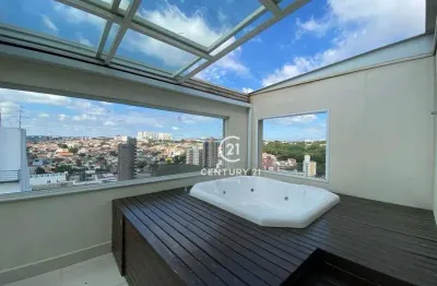 Apartamento cobertura com 3 dormitórios, 170 m2 - jardim primavera - campinas/sp
