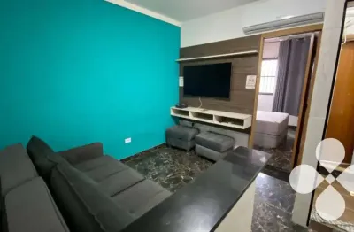Apartamento com 2 dormitórios à venda, 32 m² por r$ 220.000,00 - ocian - praia grande/sp