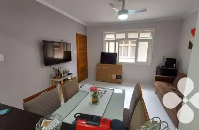 Apartamento com 2 dormitórios à venda, 72 m² por r$ 510.000,00 - pompéia - santos/sp