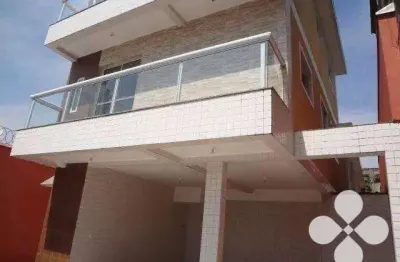 Sobrado com 3 dormitórios à venda, 92 m² por r$ 375.000,00 - catiapoã - são vicente/sp
