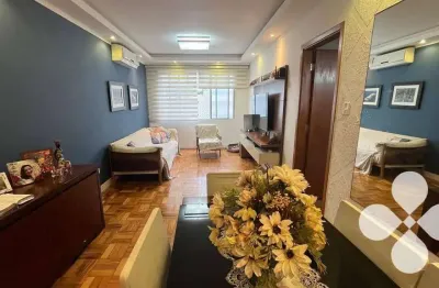 Apartamento com 2 dormitórios à venda, 82 m² por r$ 639.000,00 - boqueirão - santos/sp