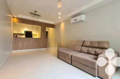 Excelente apartamento de 2 suites, à 150 m da praia-pompéia!